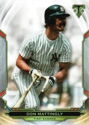 2019 Topps Triple Threads Base Set Don Mattingly #32 card