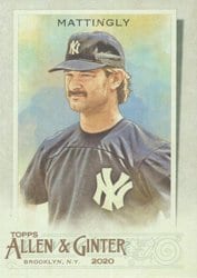 2020 Topps Allen & Ginter Base Set Don Mattingly #70 card