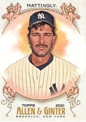 2021 Topps Allen & Ginter Base Set Don Mattingly #197 card