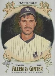 2021 Topps Allen & Ginter Chrome Base Set Don Mattingly #197 card