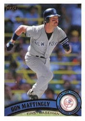 2021 Topps Archives Base Set Don Mattingly #277 card
