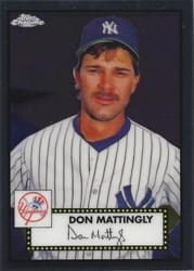 2021 Topps Chrome Platinum Anniversary Base Set Don Mattingly #696 card