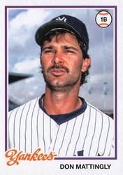 2022 Topps Archives Base Set Don Mattingly #144 card