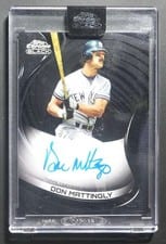 2022 Topps Chrome Black Autographs Don Mattingly #CBA-DMA card