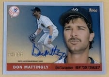 2022 Topps Clearly Authentic 1955 Reimagining Autographs Don Mattingly #55RA-DM card
