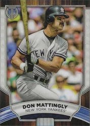 2022 Topps Tribute Base Set Don Mattingly #85 card