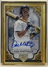 2024 Topps Gilded Collection Gallery of Gold Autographs Don Mattingly #GOG-DMA card