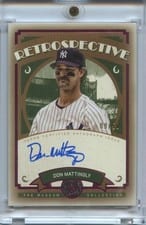 2025 Topps Museum Collection Retrospective Signatures Don Mattingly #RS-DM card