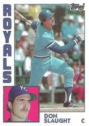 1984 Topps Base Set Don Slaught #196 card