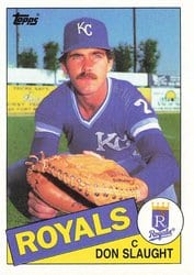 1985 Topps Base Set Don Slaught #542 card