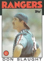1986 Topps Base Set Don Slaught #761 card