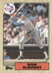 1987 Topps Base Set Don Slaught #308 card
