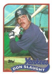 1989 Topps Base Set Don Slaught #611 card