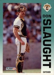 1992 Fleer Base Set Don Slaught #566 card