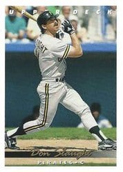1993 Upper Deck Base Set Don Slaught #743 card
