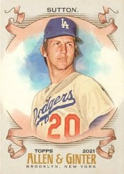 2021 Topps Allen & Ginter Base Set Don Sutton #289 card