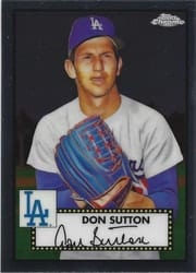 2021 Topps Chrome Platinum Anniversary Base Set Don Sutton #674 card
