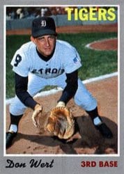 1970 Topps Base Set Don Wert #33 card