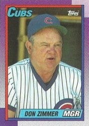 1990 Topps Base Set Don Zimmer #549 card