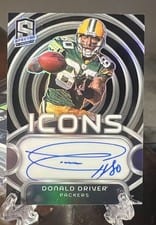 2024 Panini Spectra Icons Autographs Donald Driver #I-DDR card