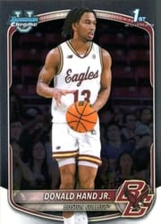 2025-26 Bowman Chrome Prospects Donald Hand Jr. #BCP-57 card