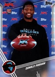 2020 Topps XFL Base Set Donald Parham #146 card