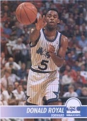 1994-95 Hoops Base Set Donald Royal #153 card