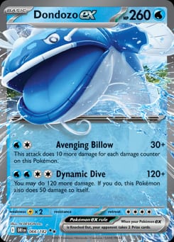 Destined Rivals Dondozo ex #66 card
