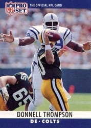 1990 Pro Set Base Set Donnell Thompson #136 card