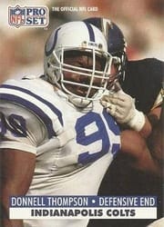1991 Pro Set Base Set Donnell Thompson #531 card