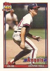 1991 Topps Base Set Donnie Hill #36 card