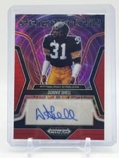 2025 Panini Prizm Black Prizmatrix Signatures Donnie Shell #20 card