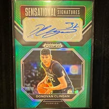 2023 Panini Prizm Draft Picks Sensational Signatures Donovan Clingan #SS-DVC card