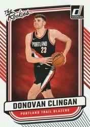 2024-25 Donruss The Rookies Donovan Clingan #5 card