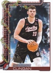 2025-26 Topps Holiday Base Set Donovan Clingan #H100 card
