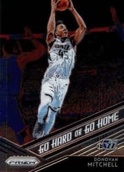 2018-19 Panini Prizm Go Hard or Go Home Donovan Mitchell #17 card