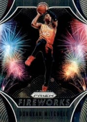 2019-20 Panini Prizm Fireworks Donovan Mitchell #23 card