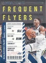 2020-21 Hoops Frequent Flyers Donovan Mitchell #8 card
