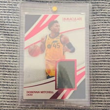 2020-21 Panini Immaculate Collection Remarkable Jerseys Donovan Mitchell #RJ-DML card