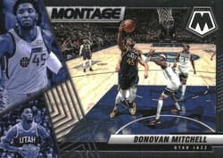 2021-22 Panini Mosaic Montage Donovan Mitchell #20 card