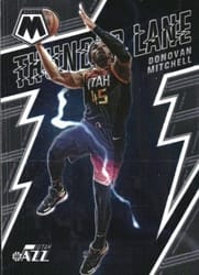 2021-22 Panini Mosaic Thunder Lane Donovan Mitchell #4 card
