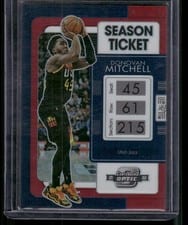 2021 Panini Contenders Optic Donovan Mitchell Red #83 card