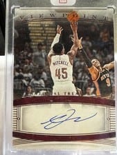 2023-24 Panini National Treasures Viewpoint Signatures Donovan Mitchell #18 card