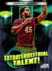 2023-24 Topps Chrome Cosmic Extraterrestrial Talent Donovan Mitchell #ET-4 card