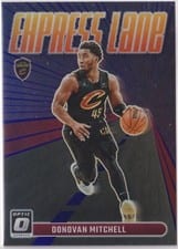 2023 Donruss Optic Express Lane Donovan Mitchell Purple #19 card