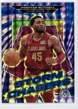 2024-25 Panini Mosaic Storm Chasers Donovan Mitchell #14 card