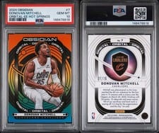 2024-25 Panini Obsidian Orbital Donovan Mitchell #7 card