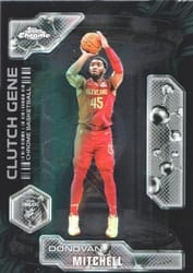 2025-26 Topps Chrome Clutch Gene Donovan Mitchell #CG-10 card