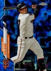 2020 Topps Chrome Update Sapphire Edition Base Set Donovan Solano #U-97 card