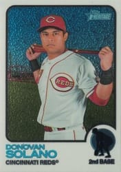 2022 Topps Heritage Chrome Donovan Solano #586 card